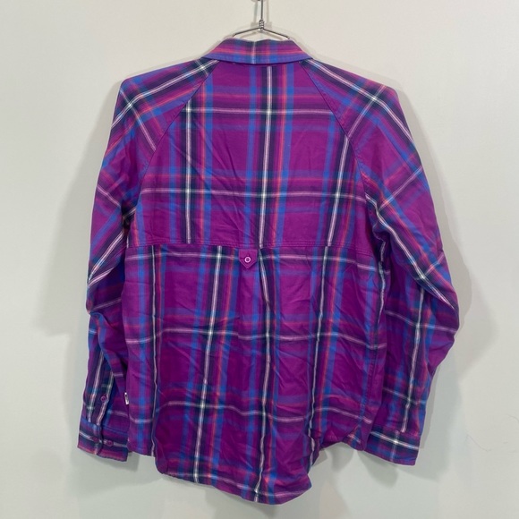 North Face Women Purple Flannel M - Picture 2 of 9